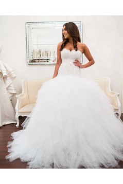 Mermaid Sweetheart Lace and Tulle Wedding Dresses Bridal Gowns 903406