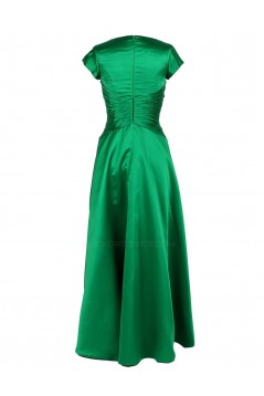 A-Line Short Sleeve Short Green Bridesmaid Dresses/Wedding Party Dresses BD010014