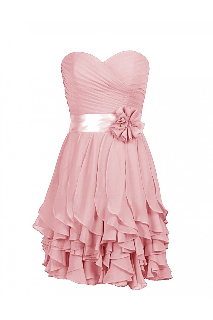 A-Line Sweetheart Pink Short Bridesmaid Dresses/Wedding Party Dresses BD010028