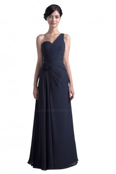 One-Shoulder Long Chiffon Bridesmaid Dresses/Wedding Party Dresses BD010059