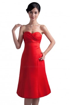 Short Sweetheart Red Bridesmaid Dresses/Wedding Party Dresses BD010064