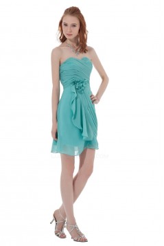 A-Line Sweetheart Short/Mini Chiffon Bridesmaid Dresses/Wedding Party Dresses BD010099