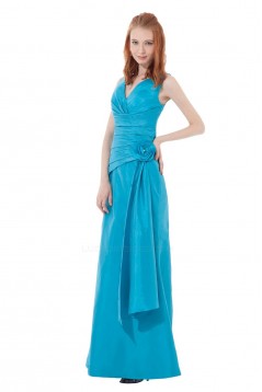 A-Line V-Neck Long Bridesmaid Dresses/Wedding Party Dresses BD010120