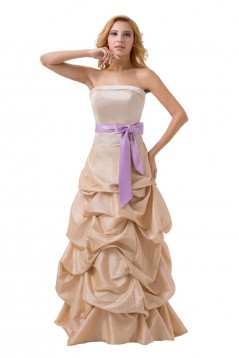 Ball Gown Strapless Long Bridesmaid Dresses/Wedding Party Dresses BD010140
