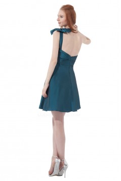 A-Line One-Shoulder Short Taffeta Bridesmaid Dresses/Wedding Party Dresses BD010142