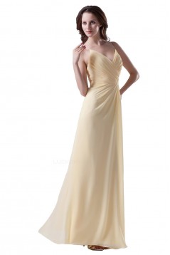 A-Line Spaghetti Strap Chiffon Long Bridesmaid Dresses/Wedding Party Dresses BD010151