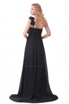 Empire One-Shoulder Long Chiffon Bridesmaid Dresses/Wedding Party Dresses/Maternity Dresses BD010164