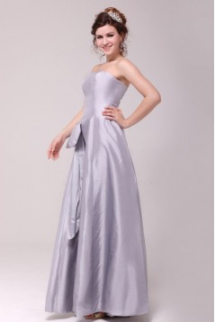 A-Line Strapless Floor-Length Bridesmaid Dresses/Wedding Party Dresses BD010206