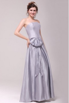 A-Line Strapless Floor-Length Bridesmaid Dresses/Wedding Party Dresses BD010206