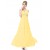 Empire Long Yellow Beaded Chiffon Bridesmaid Dresses/Maternity Evening Dresses BD010261