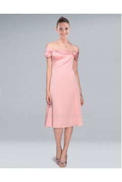 A-Line Short Pink Bridesmaid Dresses/Wedding Party Dresses BD010384