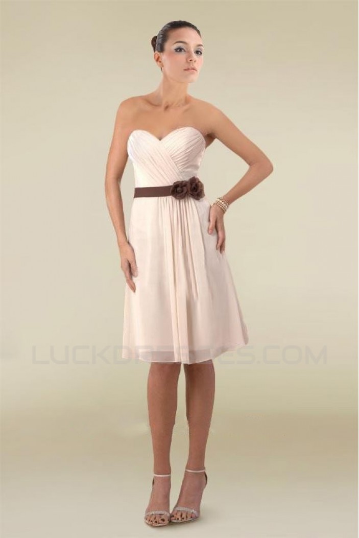 A-Line Sweetheart Knee-Length Bridesmaid Dresses/Wedding Party Dresses BD010411