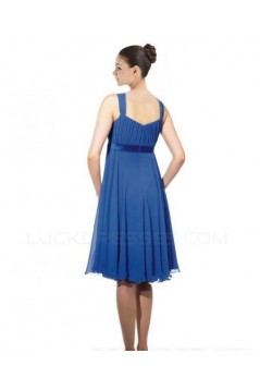 Empire Royal Blue Chiffon Knee-Length Bridesmaid Dresses/Wedding Party Dresses/Maternity Dresses BD010414