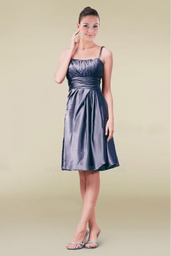 A-Line Spaghetti Strap Knee-Length Bridesmaid Dresses/Wedding Party Dresses BD010420