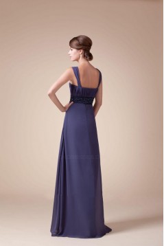 A-Line Beaded Floor-Length Chiffon Bridesmaid Dresses/Wedding Party Dresses BD010441