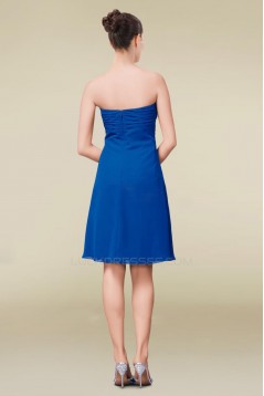 Empire Sweetheart Royal Blue Short Chiffon Bridesmaid Dresses/Wedding Party Dresses/Maternity Dresses BD010459