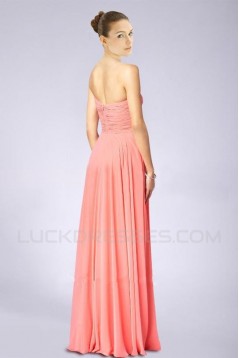 Sheath/Column Sweetheart Chiffon Floor-Length Bridesmaid Dresses/Wedding Party Dresses BD010478