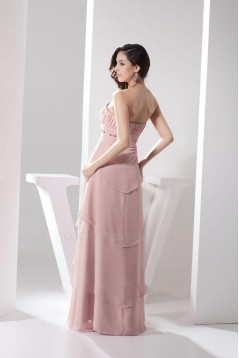 A-Line Strapless Chiffon Floor-Length Bridesmaid Dresses/Wedding Party Dresses BD010482