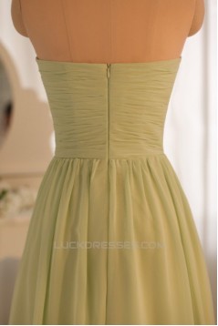 A-Line Sweetheart Long Chiffon Bridesmaid Dresses/Evening Dresses BD010494