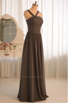 A-Line Floor-Length Chiffon Bridesmaid Dresses/Evening Dresses BD010496