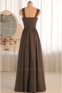 A-Line Floor-Length Chiffon Bridesmaid Dresses/Evening Dresses BD010496