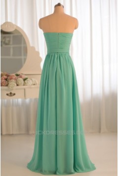 A-Line Sweetheart Chiffon Floor-Length Bridesmaid Dresses/Wedding Party Dresses BD010498