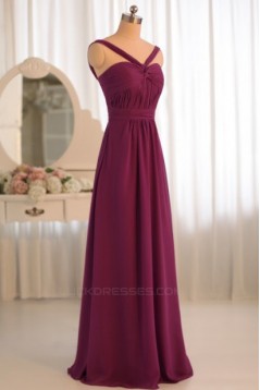 A-Line Chiffon Floor-Length Bridesmaid Dresses/Wedding Party Dresses BD010499