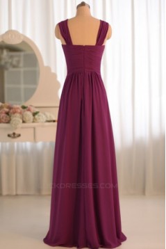 A-Line Chiffon Floor-Length Bridesmaid Dresses/Wedding Party Dresses BD010499