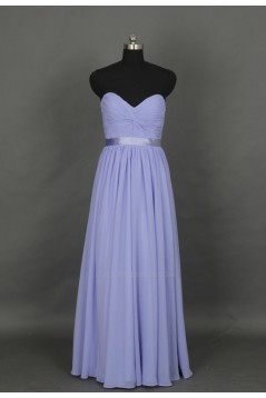 A-Line Sweetheart Long Chiffon Bridesmaid Dresses/Evening Dresses BD010524