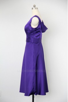 A-Line Short Satin Bridesmaid Dresses/Evening Dresses BD010535