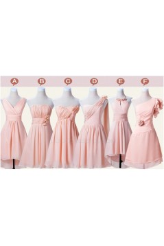 A-Line Short Chiffon Bridesmaid Dresses/Evening Dresses BD010543