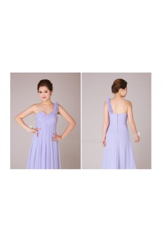 Empire One-Shoulder Long Chiffon Bridesmaid Dresses/Evening Dresses/Maternity Dresses BD010555