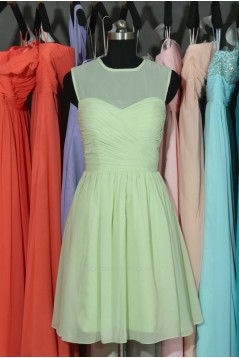 A-Line Short Chiffon Bridesmaid Dresses/Wedding Party Dresses BD010698