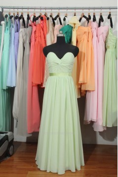 A-Line Sweetheart Long Chiffon Bridesmaid Dresses/Wedding Party Dresses BD010718