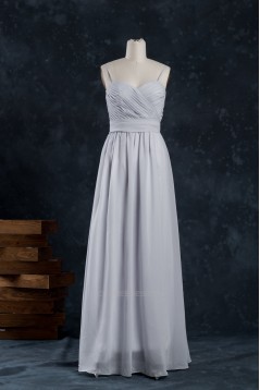 A-Line Spaghetti Strap Long Chiffon Bridesmaid Dresses/Wedding Party Dresses BD010743