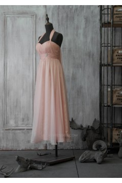 A-Line Halter Short Chiffon Bridesmaid Dresses/Wedding Party Dresses BD010744