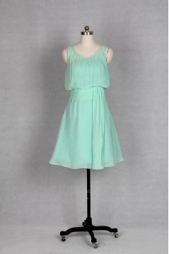 A-Line Short Chiffon Bridesmaid Dresses/Wedding Party Dresses BD010755