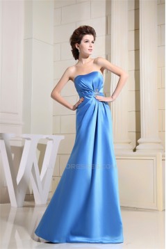 Beading Sleeveless Satin Floor-Length A-Line Prom/Formal Evening Dresses 02010006