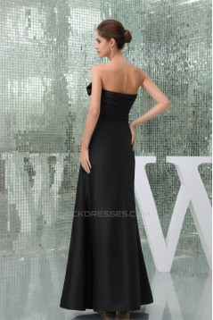 Floor-Length Sleeveless Long Black Best Bridesmaid Dresses 02010044