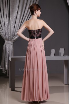 A-Line Sweetheart Chiffon and Beaded Lace Long Bridesmaid Dresses 02010054