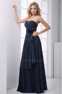 Taffeta A-Line Sweetheart Floor-Length Sleeveless Long Bridesmaid Dresses 02010211