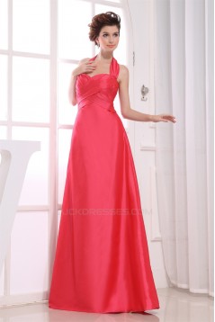 A-Line Taffeta Floor-Length Criss Cross Long Bridesmaid Dresses 02010244