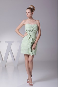 Criss Cross Soft Sweetheart Chiffon Short/Mini Bridesmaid Dresses 02010281