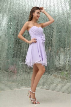 A-Line Short/Mini Sweetheart Chiffon Bridesmaid Dresses 02010344