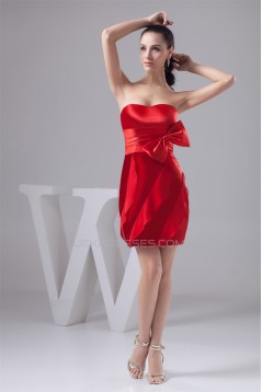 Sweetheart Short/Mini Red Bridesmaid Dresses 02010445