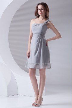 A-Line Short/Mini Chiffon Short Bridesmaid Dresses 02010470