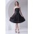 A-Line Most Popular Strapless Pleats Short Black Bridesmaid Dresses 02010480