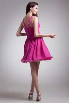 Sleeveless Short/Mini A-Line Chiffon Bridesmaid Dresses 02010531