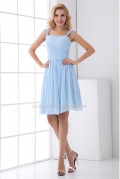 Square Short/Mini Sleeveless Ruffles A-Line Bridesmaid Dresses 02010536