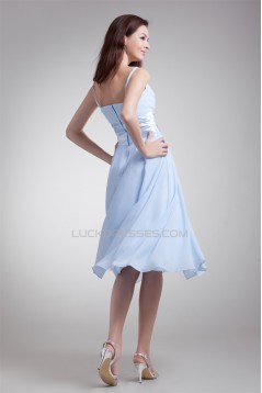 Wonderful Pleats A-Line Chiffon Short Bridesmaid Dresses 02010553